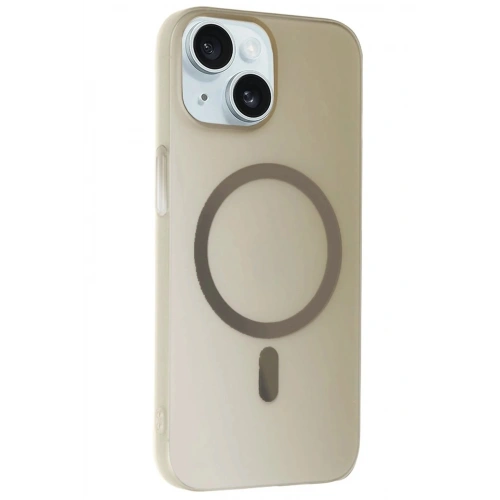 Durukar®  iPhone 15 Plus Tuna PC Slim Magsafe Kapak - Titan Gri
