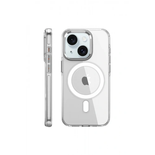 Durukar®  iPhone 15 Pro Kılıf Crystal Magsafe Kapak - Şeffaf