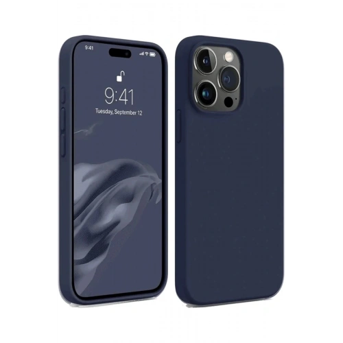 Durukar®  iPhone 15 Pro Kılıf First Silikon - Lacivert