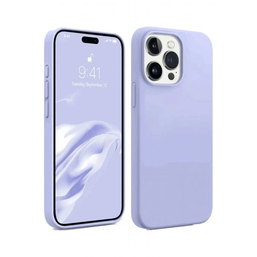 Durukar®  iPhone 15 Pro Kılıf First Silikon - Lila