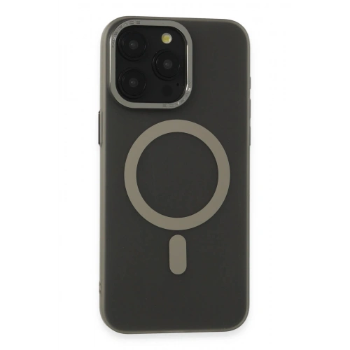 Durukar®  iPhone 15 Pro Kılıf Lodos Magneticsafe Mat Kapak - Titan Gri