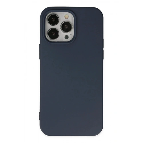 Durukar®   iPhone 15 Pro Kılıf Nano içi Kadife Silikon - Lacivert