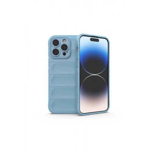 Durukar®  iPhone 15 Pro Kılıf Optimum Silikon - Sky Blue