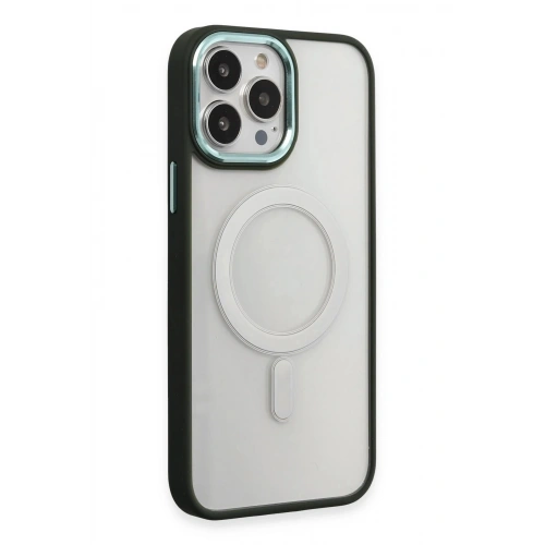 Durukar®  iPhone 15 Pro Kılıf Room Magneticsafe Silikon - Köknar Yeşili