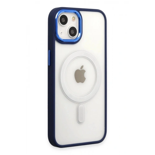 Durukar®  iPhone 15 Pro Kılıf Room Magneticsafe Silikon - Lacivert