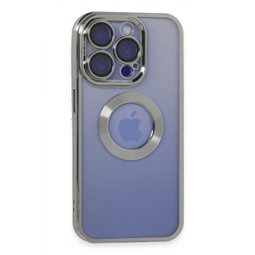 Durukar®  iPhone 15 Pro Kılıf Slot Silikon - Gümüş