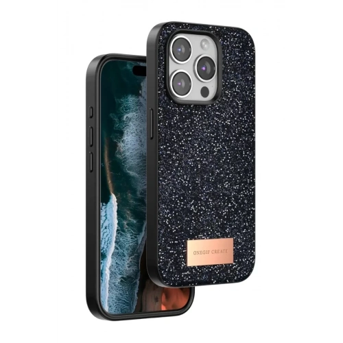 Durukar®   iPhone 15 Pro Max Bright Simli Kapak - Siyah