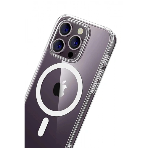 Durukar®   iPhone 15 Pro Max Combo Sert Şeffaf Magsafe Kapak - Şeffaf
