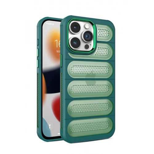 Durukar®  iPhone 15 Pro Max Kılıf Airmax Silikon Kapak - Koyu Yeşil