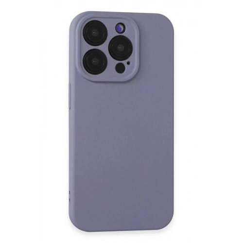Durukar®  iPhone 15 Pro Max Kılıf Nano içi Kadife Silikon - Lila