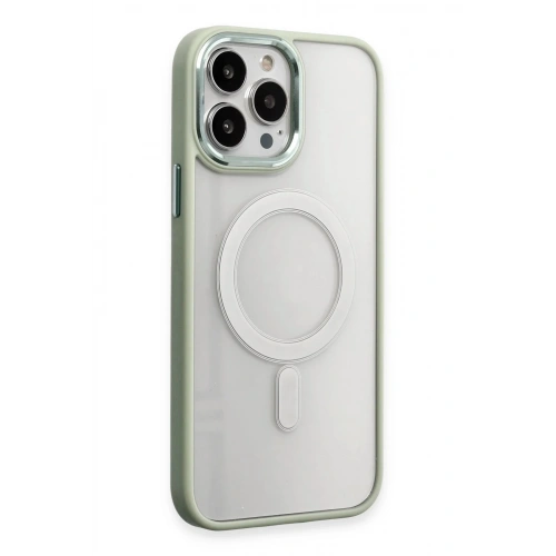Durukar®  iPhone 15 Pro Max Kılıf Room Magneticsafe Silikon - Su Yeşili