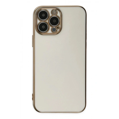 Durukar®  iPhone 15 Pro Max Kılıf Volet Silikon - Beyaz