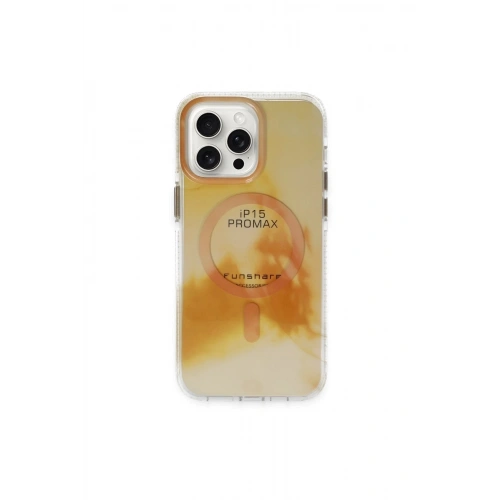 Durukar®  iPhone 15 Pro Max Phantom Magsafe Kapak - Gold