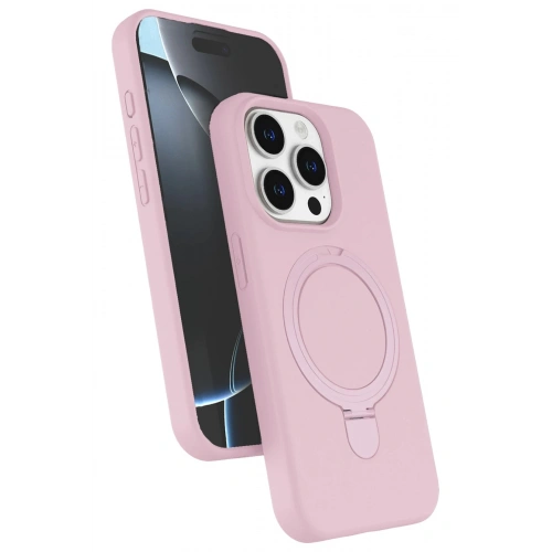 Durukar®   iPhone 15 Pro Max Regal Magsafe Standlı Kapak - Açık Pembe