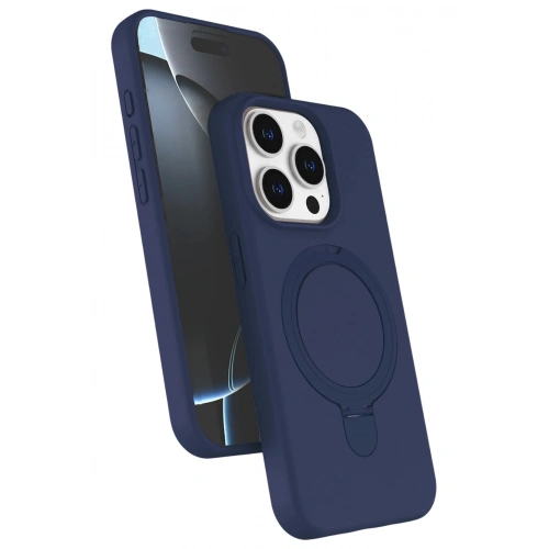 Durukar®   iPhone 15 Pro Max Regal Magsafe Standlı Kapak - Lacivert