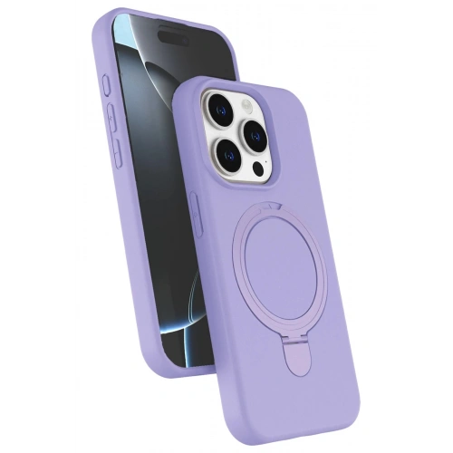 Durukar®   iPhone 15 Pro Max Regal Magsafe Standlı Kapak - Lila