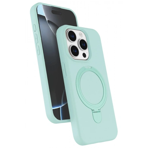 Durukar®   iPhone 15 Pro Max Regal Magsafe Standlı Kapak - Su Yeşili
