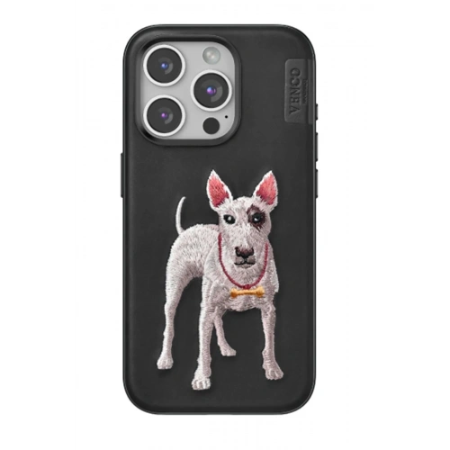 Durukar®  iPhone 15 Pro Perma Desenli Kapak - Siyah