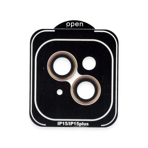 Durukar®  iPhone 15 PVD Metal Kamera Lens - Turuncu