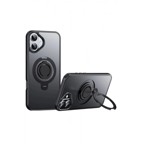 Durukar®  iPhone 16 Avatar 360 Dönen Magsafe Kapak - Siyah
