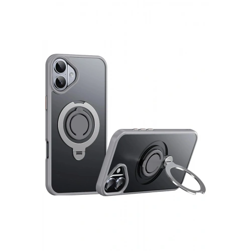 Durukar®  iPhone 16 Avatar 360 Dönen Magsafe Kapak - Titan Gri
