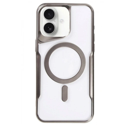 Durukar®  iPhone 16 Kılıf Boyi Magsafe Silikon Kapak - Titan Gri