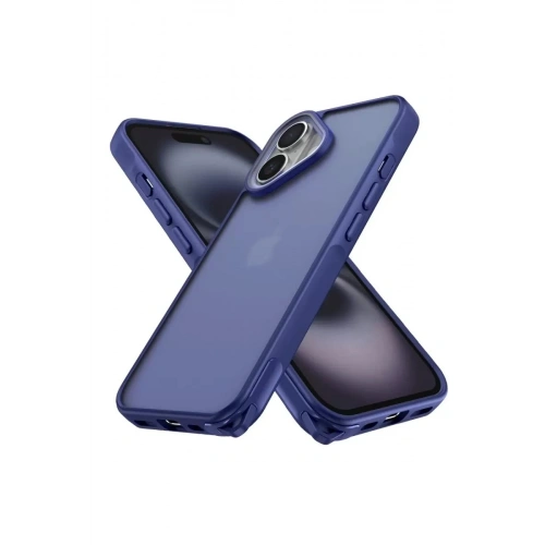 Durukar®   iPhone 16 Kılıf Elegant Kapak - Lacivert