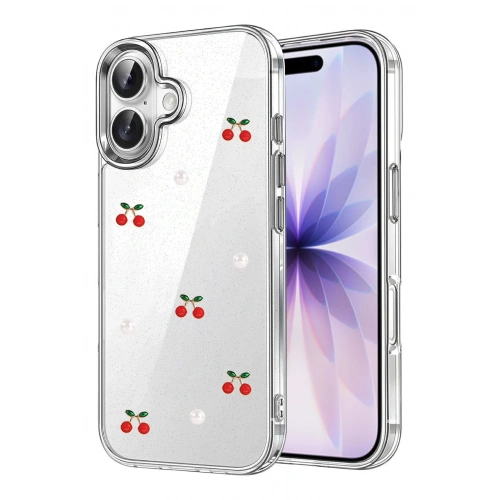 Durukar®   iPhone 16 Plus Fiyonk Desenli Kapak - Desen 9