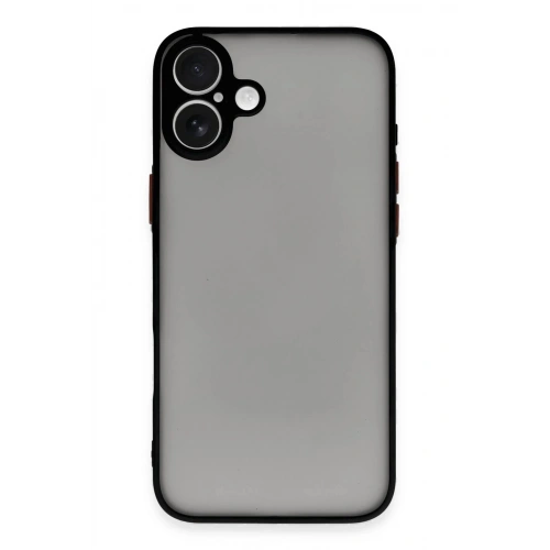 Durukar®  iPhone 16 Plus Kılıf Montreal Silikon Kapak - Siyah