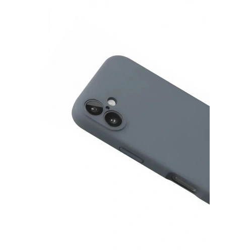 Durukar®  iPhone 16 Plus Kılıf Nano içi Kadife Silikon - Gri