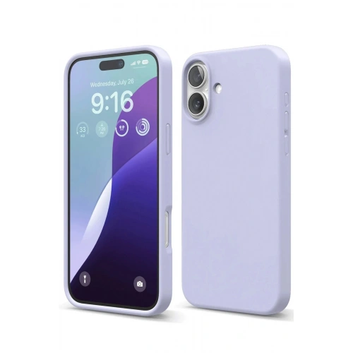 Durukar®  iPhone 16 Plus Kılıf Nano içi Kadife Silikon - Lila