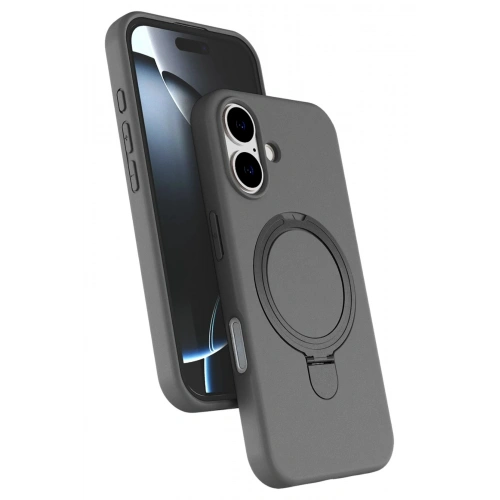 Durukar®   iPhone 16 Plus Regal Magsafe Standlı Kapak - Titan Gri