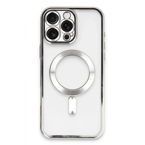 Durukar®  iPhone 16 Pro Kılıf Kross Magneticsafe Kapak - Gümüş