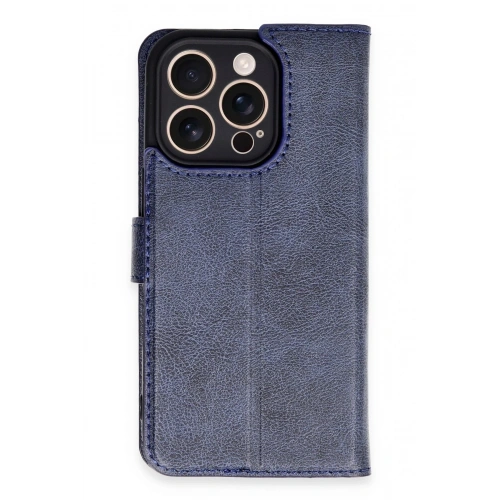 Durukar®  iPhone 16 Pro Kılıf Trend S Plus Kapaklı Kılıf - Lacivert