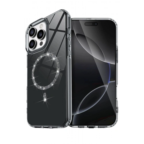 Durukar®   iPhone 16 Pro Live Diamond Magsafe Kapak - Siyah