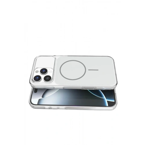 Durukar®   iPhone 16 Pro Max Bruma Magsafe Kapak - Gümüş