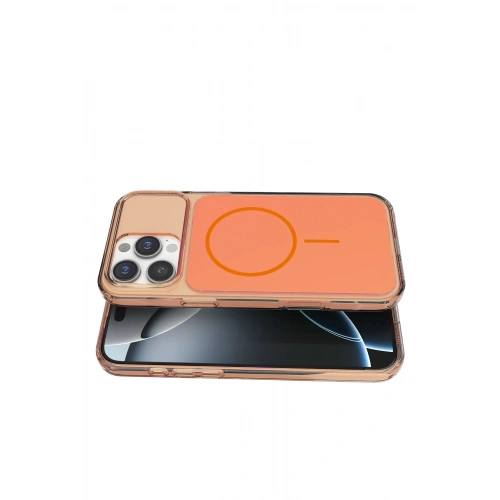 Durukar®   iPhone 16 Pro Max Bruma Magsafe Kapak - Turuncu