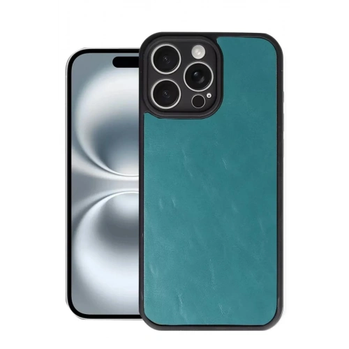Durukar®   iPhone 16 Pro Max Kılıf Aras Deri Kapak - Açık Yeşil