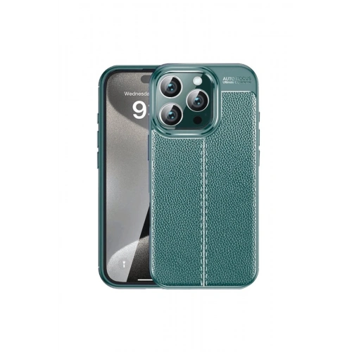 Durukar®  iPhone 16 Pro Max Kılıf Auto Focus Kapak - Koyu Yeşil
