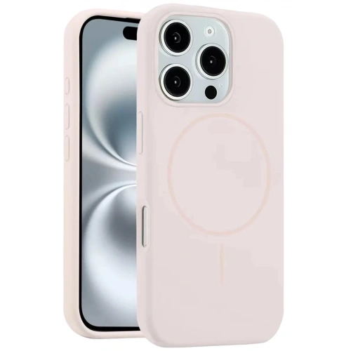 Durukar®   iPhone 16 Pro Max Kılıf Jully Magsafe Kapak - Pudra
