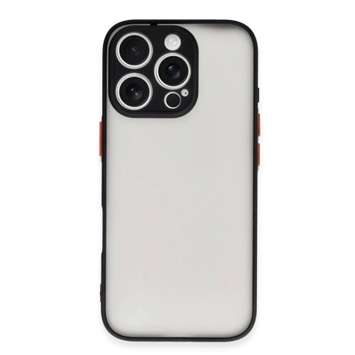 Durukar®  iPhone 16 Pro Max Kılıf Montreal Silikon Kapak - Siyah