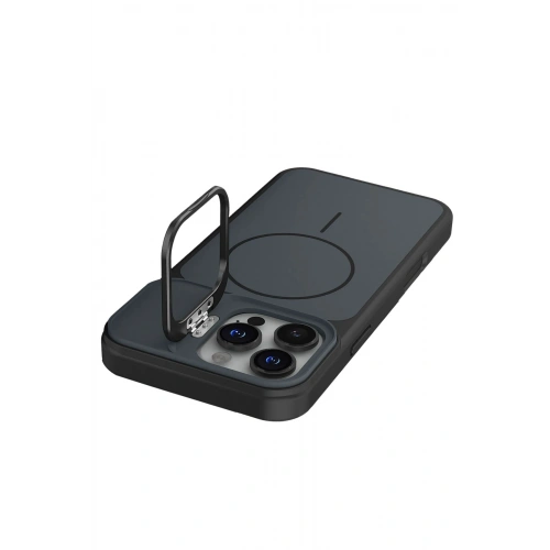 Durukar®   iPhone 16 Pro Max Pale Magsafe Standlı Kapak - Siyah