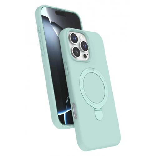 Durukar®   iPhone 16 Pro Max Regal Magsafe Standlı Kapak - Su Yeşili