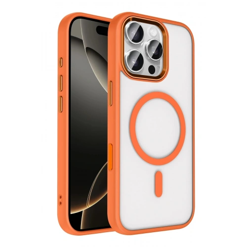 Durukar®   iPhone 16 Pro Max Terea Magsafe Kapak - Turuncu