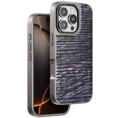 Durukar®  iPhone 16 Pro Max Wave Kapak - Derin Mor