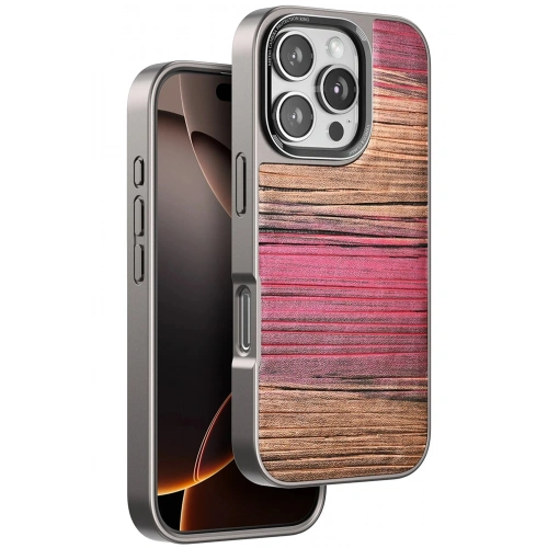 Durukar®  iPhone 16 Pro Wave Kapak - Pembe