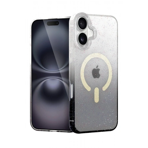 Durukar®   iPhone 16 Pummel Shiny Magsafe Kapak - Siyah