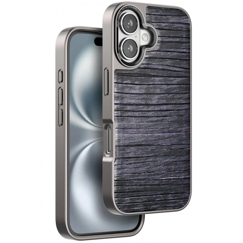 Durukar®  iPhone 16 Wave Kapak - Derin Mor