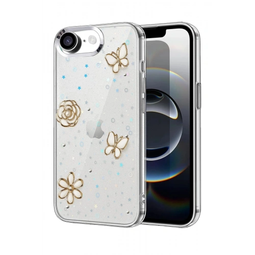 Durukar®   iPhone 16E Fiyonk Desenli Kapak - Desen 10