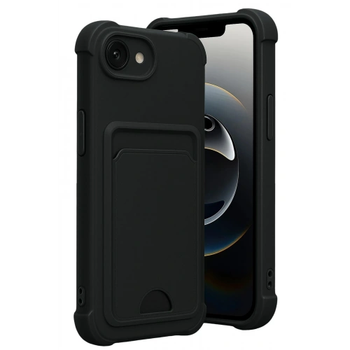Durukar®   iPhone 16E Kelvin Kartvizitli Silikon - Siyah